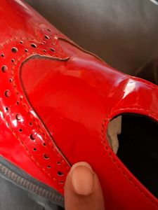 Red Patent Leather Loafers