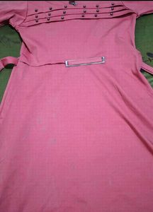 Stylish Pink Casual Dress