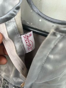 Sparkly Grey Baby Girl Dress