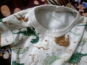 Dino Print Pajama Set