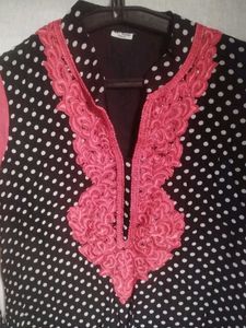 Polka Dot Kurta Dress