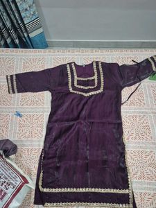 Elegant Purple Kurta Set