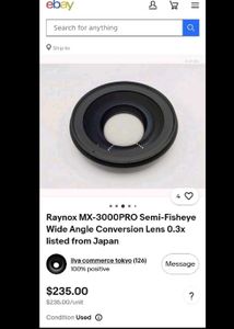 RAYNOX MX-3OOO Pro Semi Fish Eye Lens