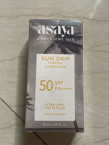 Asaya Sun Drip Mineral Sunscreen SPF 50