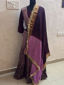 Plus size Classy ombre  Purple  Lehenga Set