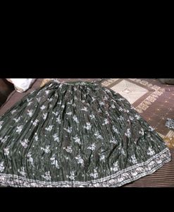 Lehnga For Mehndi Function With Digital Print
