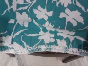 Beautiful Teal Floral Kurta / suit/ dress