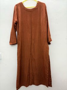 Elegant Brown Embellished Kurta