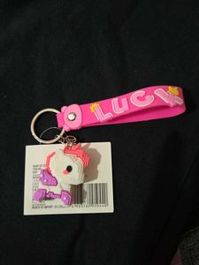 Cute Unicorn "LUCKY" Keychain