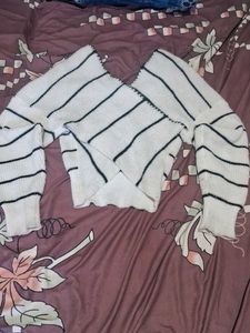 Striped Knit Sweater Top