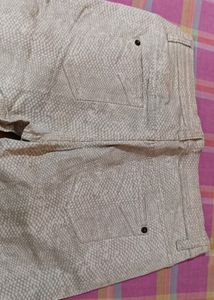 Women Beige Printed Pant