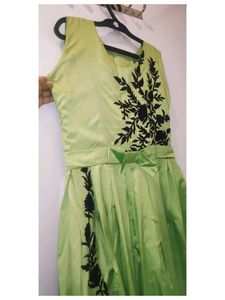 Unused Light green ethnic shinning gown | Size: M