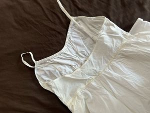 White Spaghetti Strap Mini Dress