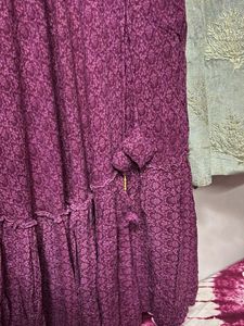 Purple floor length Maxi Dress