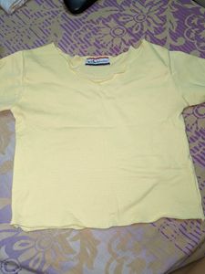 Yellow Tshirt Top