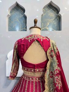 Stunning Pink Embroidered Lehenga Choli