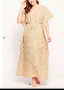 Floral Print Kaftan Nighty