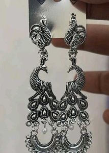 Peacock Design Jhumka Earrings