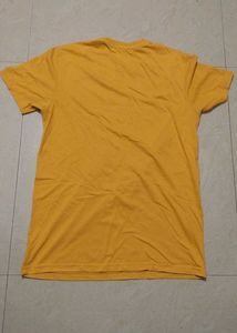 Yellow Solid Print T-Shirt