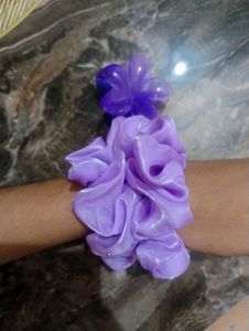 Cute Purple Hair Accessories Set