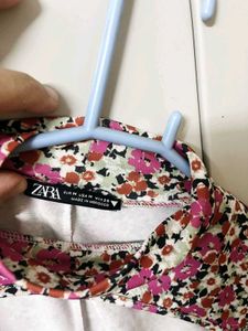 ZARA Chic Floral Print Maxi Dress