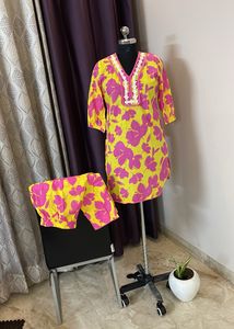 PRINTED KURTA SET