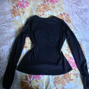 y2k gothic black long sleeves top