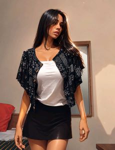 Stylish Bandhani Print Crop Top