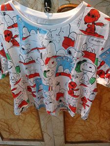 Cute Snoopy Graphic T-Shirt