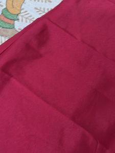 Pink &amp; Red Colorblock Kurta
