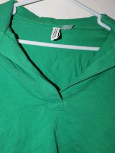 Green Crop top