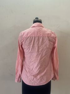 Chic Pink Striped Button-Up Shirt