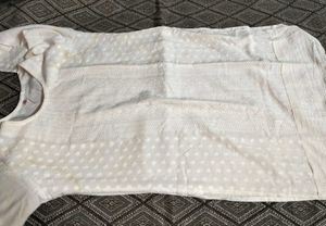 White Embroidered Kurta Set