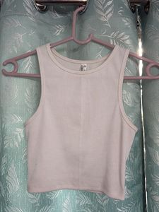 Ribbed Tank Top - white