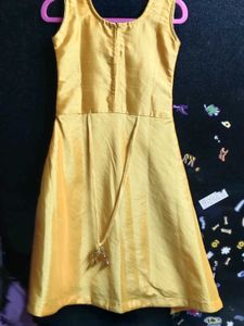 Beautiful Yellow Embroidered Gown