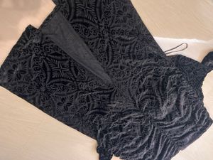 Elegant Black Velvet Maxi Dress