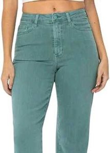 Teal Wide Leg High waisted Jeans