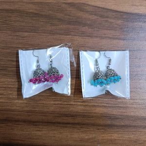 Ethnic Jhumka Earrings pack of 2
