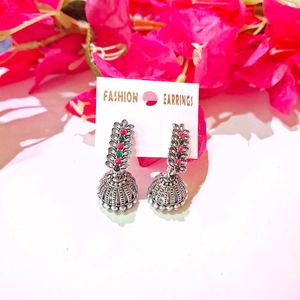 Mini Oxidized Jhumka Earrings (Pack of 10 pcs)