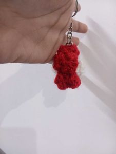 Red Flower Keychain