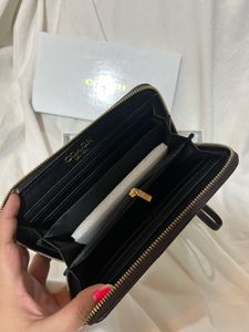 Coach Signature Zip Around Wallet