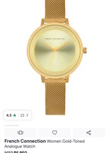 French Connection Gold Watch