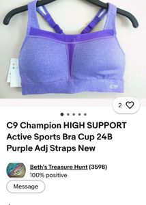 Purple Sports Bra