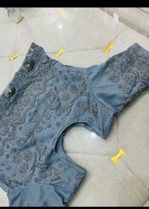 Embroidered Blue lehnga choli