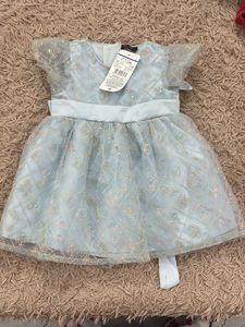 Baby Girl's Blue Sparkle Dress