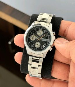 Armani Exchange Silver Chronograph Watch
