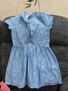 Max Girls Cotton Frock For 7 Year Old