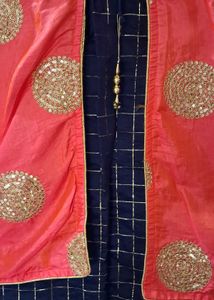 Blue &amp; Pink Kurta Set
