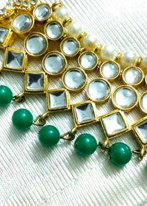 kundan &amp; pearl necklace set