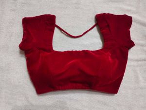 red velvet blouse (padded)